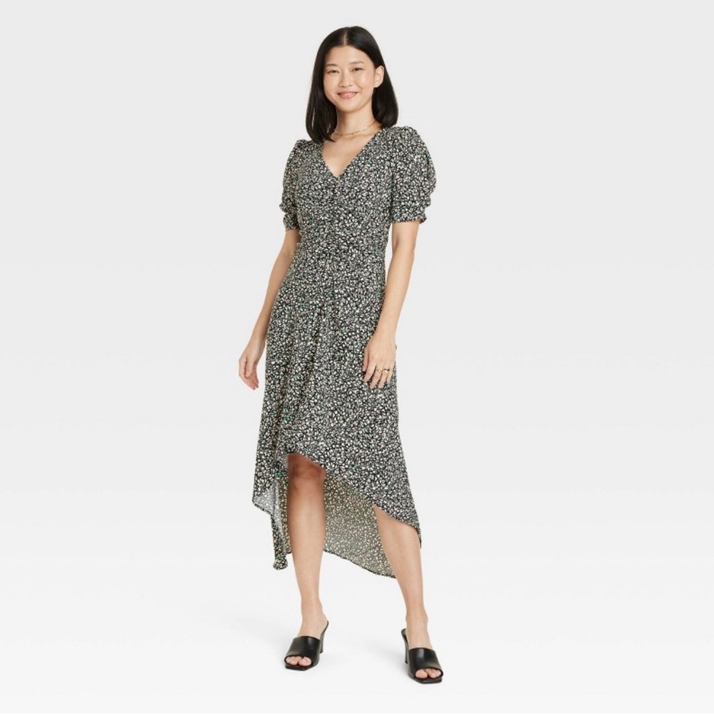 “A new day” gathered front high-low dress